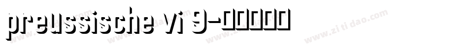 preussische vi 9字体转换